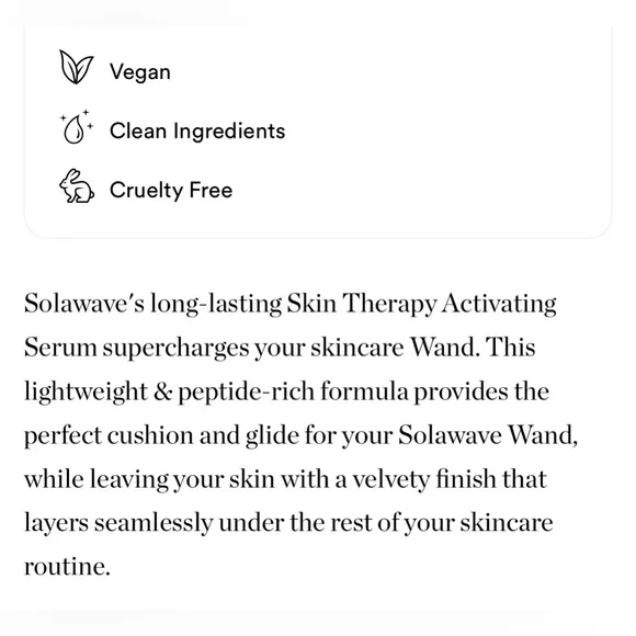 $8❤️‍🔥 ONLY 1! Solawave Skin Therapy Activating Serum for Skincare Wands 2PK - Picture 6 of 8